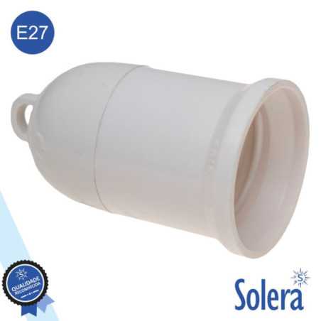 CASQUILHO P LÂMPADA E27 BRANCO SOLERA