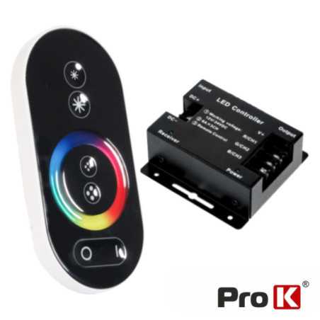 CONTROLADOR P FITA LEDS RGB 12V CCOMANDO TOUCH PROK