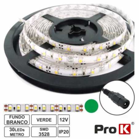 FITA 150 LEDS 3528 VERDE 12V 5M PROK