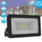 FOCO LED 30W 230V BRANCO FRIO 2000LM IP65 SLIM PRETO