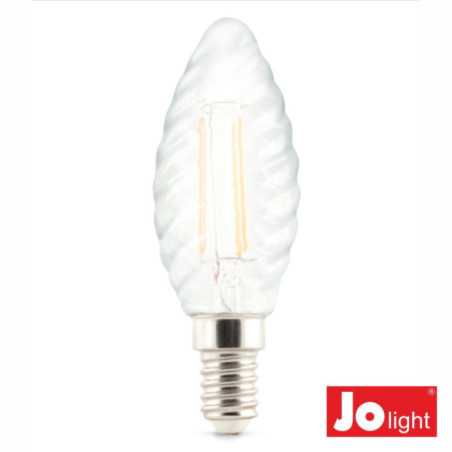 LÂMPADA LED E14 VELA FILAMENTO 45W 230V 2700K 470LM JOLIGHT