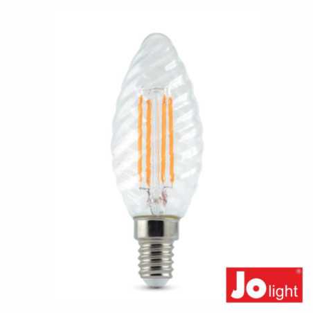 LÂMPADA LED E14 VELA FILAMENTO 45W 230V 2700K 470LM JOLIGHT