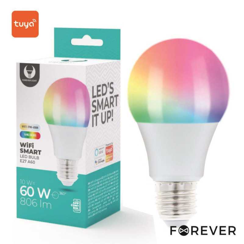 LÂMPADA E27 10W 230V GLOBO RGB 806LM WIFI TUYA