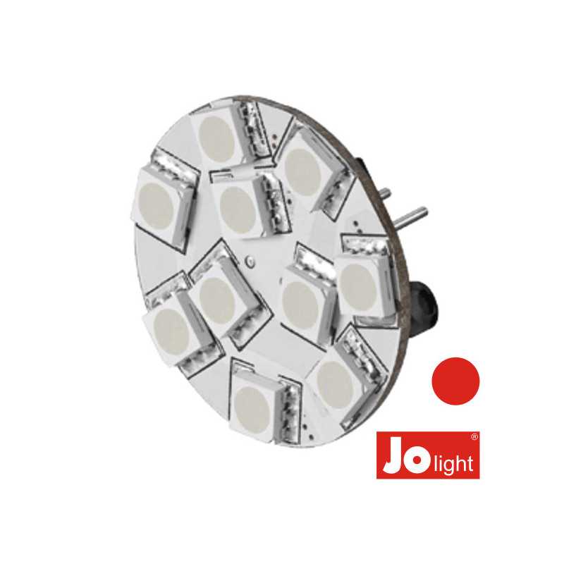 LÂMPADA G4 22W 12V 10 LEDS VERMELHO JOLIGHT