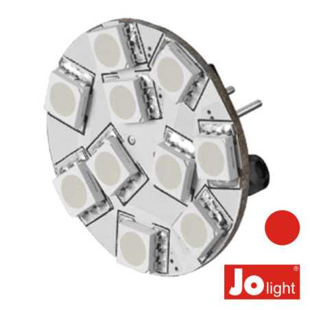 LÂMPADA G4 22W 12V 10 LEDS VERMELHO JOLIGHT