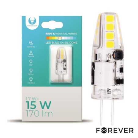 LÂMPADA G4 17W 12V SILICONE 4500K 170LM