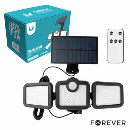 CANDEEIRO EXTERIOR 10W C SENSOR PIR PAINEL SOLAR AMOVÍVEL