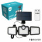 CANDEEIRO EXTERIOR 10W C SENSOR PIR PAINEL SOLAR AMOVÍVEL
