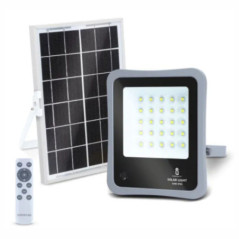 KIT FOCO LED C PAINEL SOLAR 50W 6500K 500LM CINZENTO
