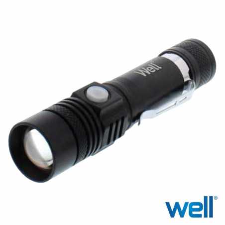LANTERNA 1 LED T6 350LM ZOOM WELL