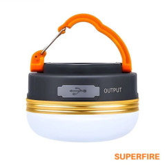 LANTERNA PORTÁTIL C GANCHO 25W 127LM IP44 SUPERFIRE