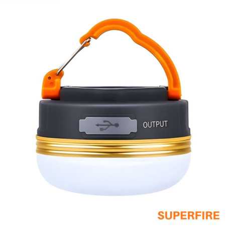 LANTERNA PORTÁTIL C GANCHO 25W 127LM IP44 SUPERFIRE