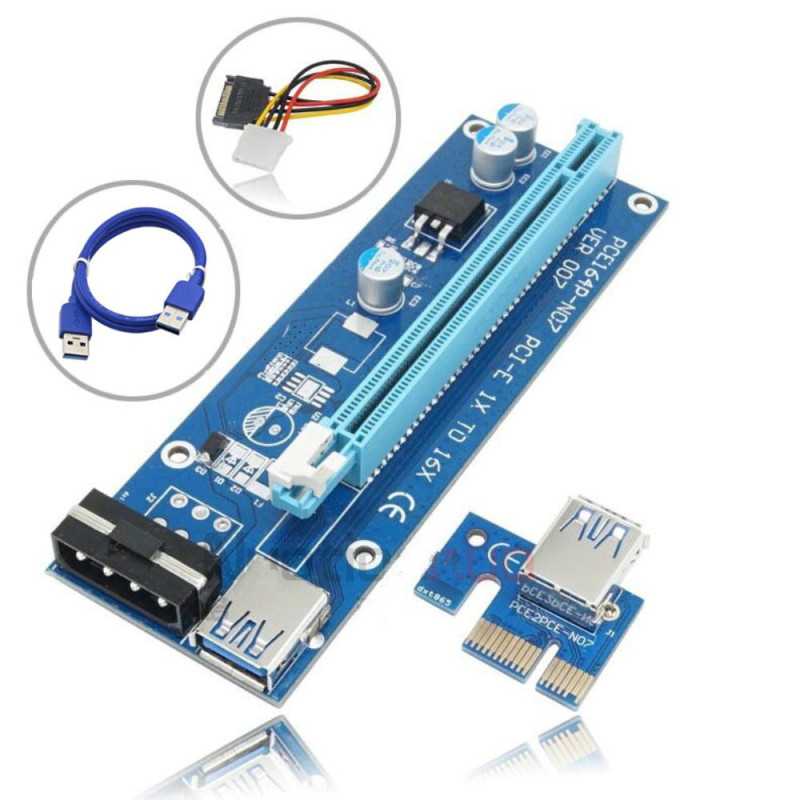 ADAPTADOR PCIE 1X P PCIE 16X CARD RISER P MINING