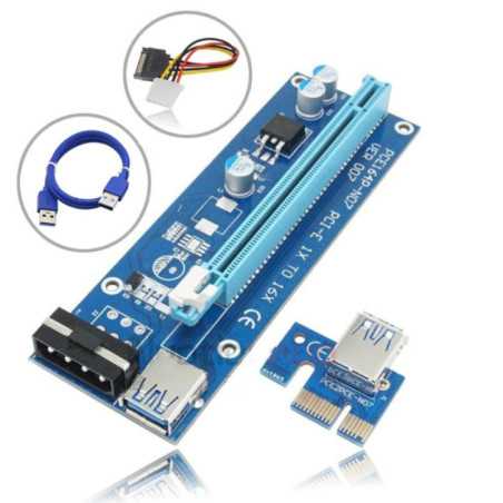ADAPTADOR PCIE 1X P PCIE 16X CARD RISER P MINING