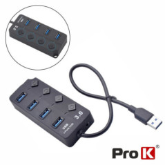 HUB USB 30 C 4 PORTAS USB 30 PROK