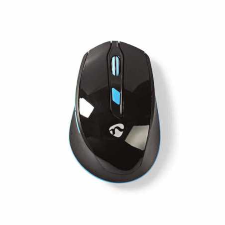 RATO S FIOS SEIS BOTÕES PRETOAZUL NEDIS