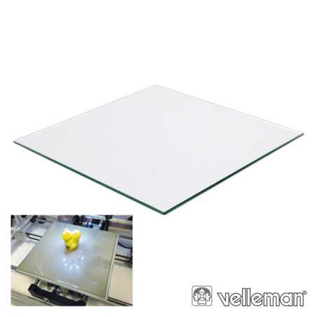 PAINEL VIDRO P IMPRESSORA 3D K8200 215X215X3MM VELLEMAN