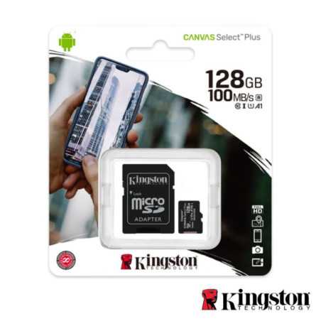 CARTÃO MEMÓRIA MICRO SDXC 128GB UHSI KINGSTON
