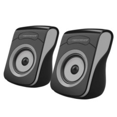 CONJUNTO 2 COLUNAS PC 20 2X3W USB PRETOCINZA