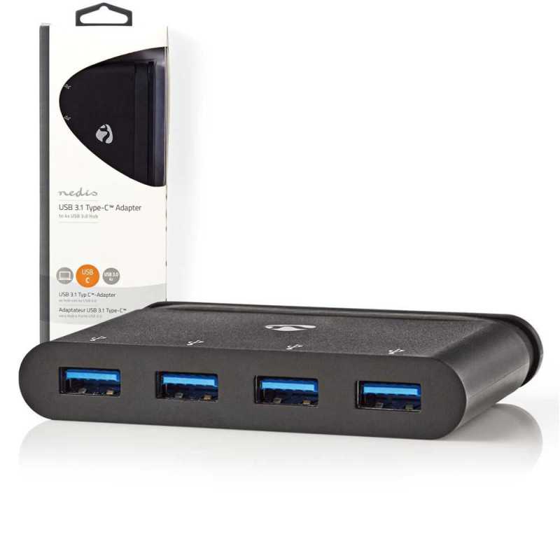 HUB USBC C 4 PORTAS USB 30 NEDIS