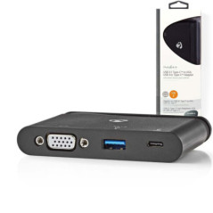 HUB USBC C USBC USB 30 VGA 100W NEDIS