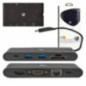 HUB USBC C 2X USBC 2XUSB VGA HDMI LEITOR CARTÕES