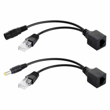 CONJUNTO ADAPTADOR POE C RJ45 E DC