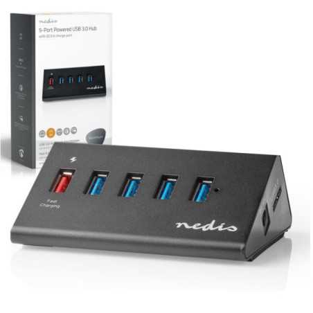 HUB USB 5 PORTAS USB 30 QUICKCHARGE NEDIS