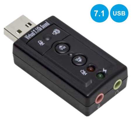 PLACA DE SOM USB 71 C 2 FICHAS JACK