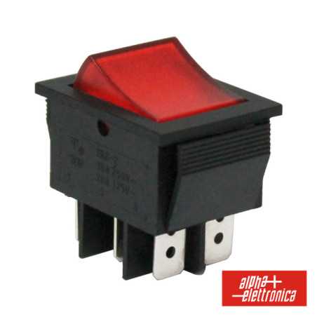 COMUTADOR MINIATURA 15A250V DPDT ONON