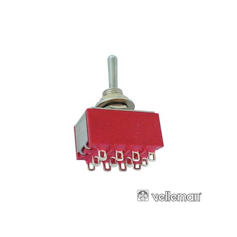 COMUTADOR ALAVANCA 4PDT ONON TIPO CI