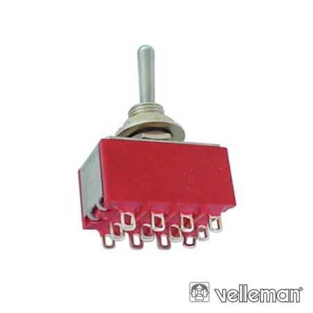 COMUTADOR ALAVANCA 4PDT ONON TIPO CI