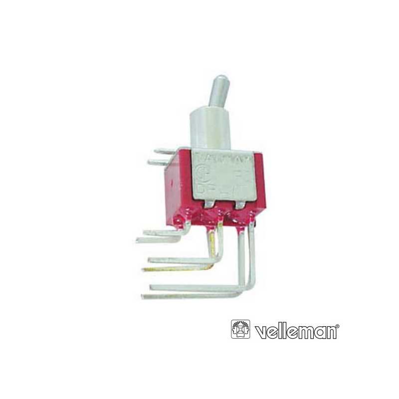 INTERRUPTOR ALAVANCA DPDT 90° VERTICAL ONOFFON