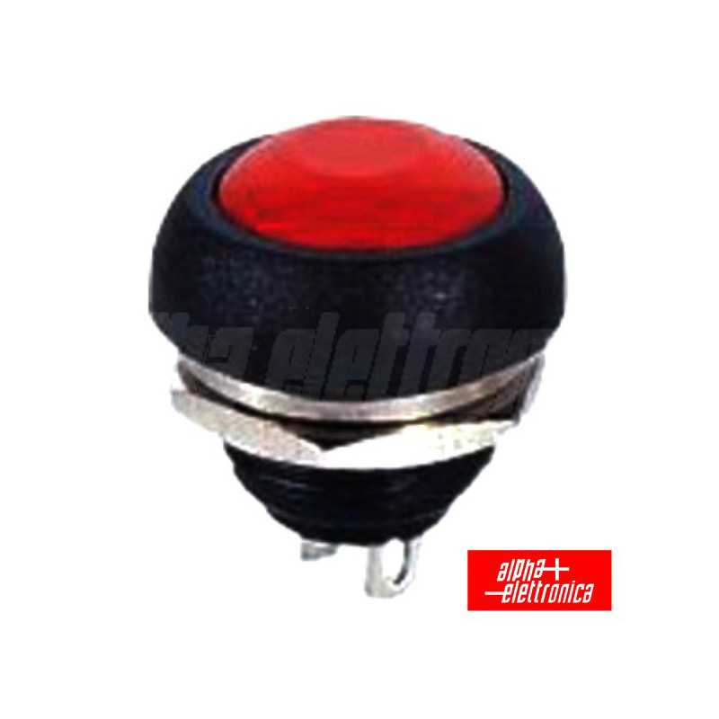 INTERRUPTOR PRESSÃO REDONDO NORMALMENTE ABERTO VERMELHO