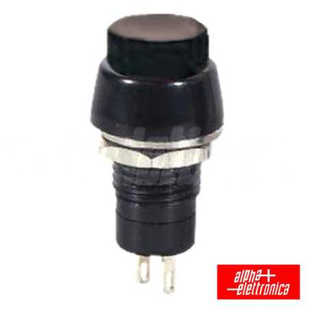 INTERRUPTOR PRESSÃO REDONDO ONOFF PRETO