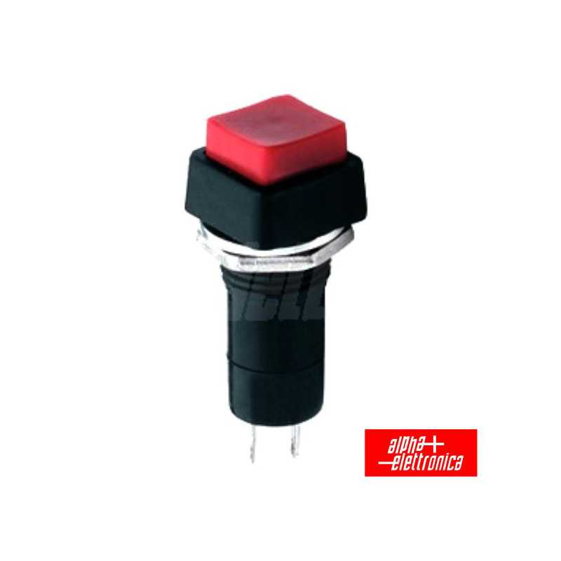 INTERRUPTOR PRESSÃO QUADRADO NORMALMEMTE ABERTO VERMELHO