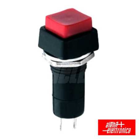 INTERRUPTOR PRESSÃO QUADRADO NORMALMEMTE ABERTO VERMELHO