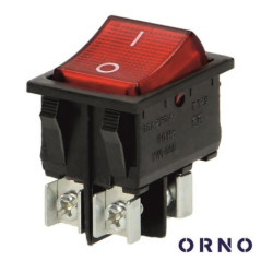 INTERRUPTOR BASCULANTE C LUZ 16A230V DPST ONOFF ORNO