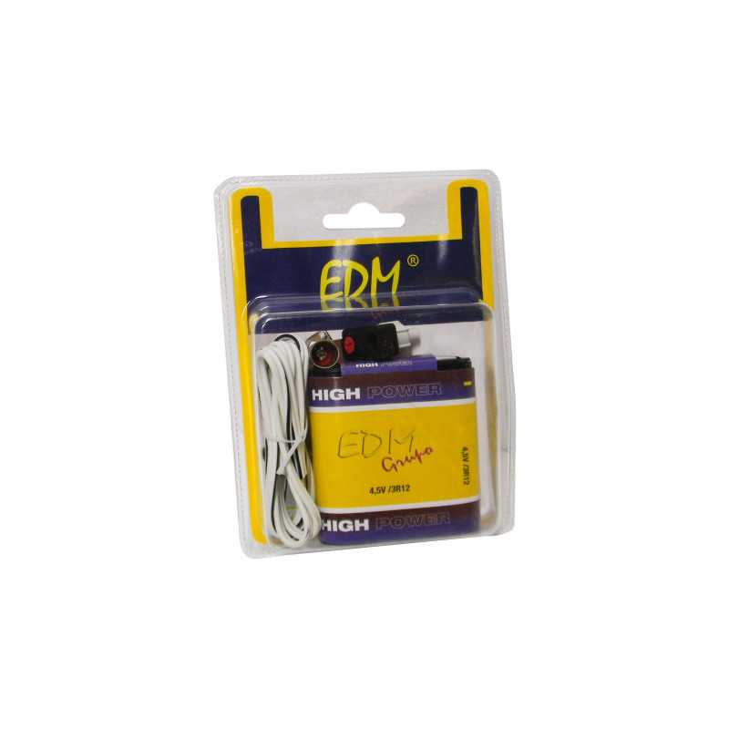 KIT DIDÁTICO ELÉCTRICO C LÂMPADA BATERIA E INTERRUPTOR