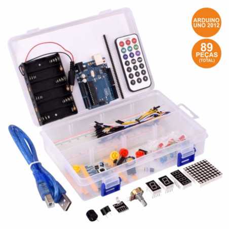 KIT INICIAÇÃO ARDUINO UNO 2012 C 89 PEÇAS