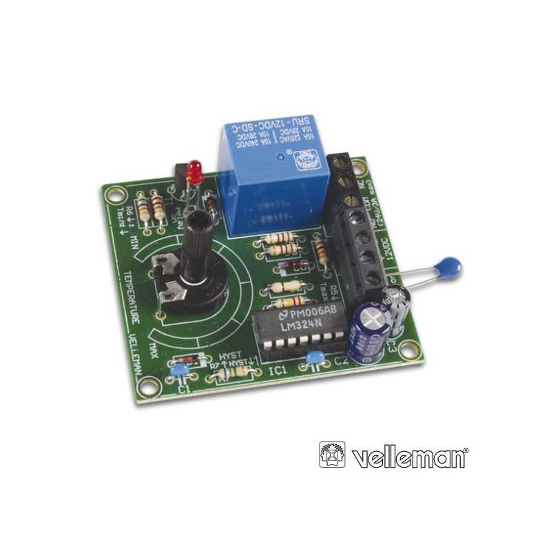 KIT TERMOSTATO C INDICADOR LED VELLEMAN