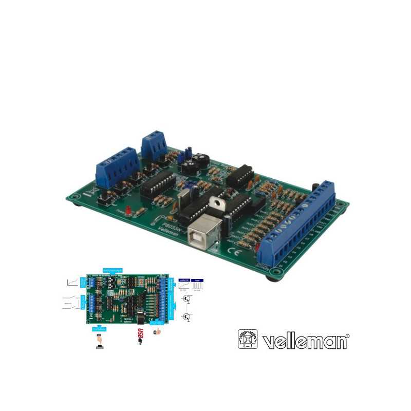 KIT PLACA DE INTERFACE USB P TESTES VELLEMAN