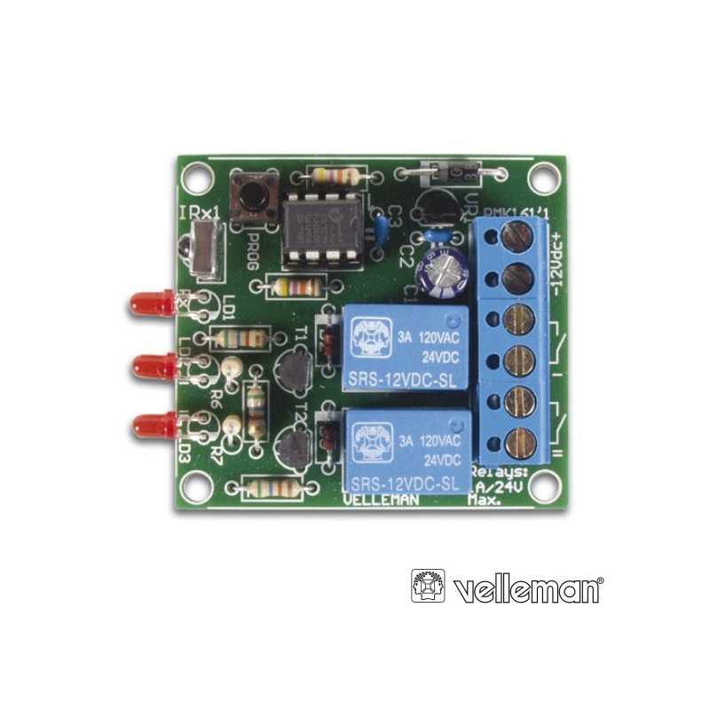 KIT RECEPTOR IR DE 2 CANAIS VELLEMAN