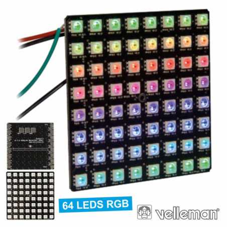 KIT 64 LEDS RGB MATRIX VELLEMAN