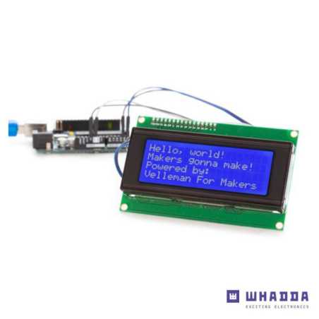 DISPLAY LCD 20X4 LUZ DE FUNDO AZUL WHADDA