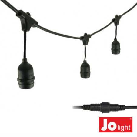 CORRENTE DE ILUMINAÇÃO 10MT P LÂMPADAS E27 IP44 JOLIGHT