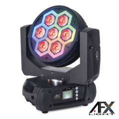 MOVING HEAD 7X12W RGB DMX MIC AFX
