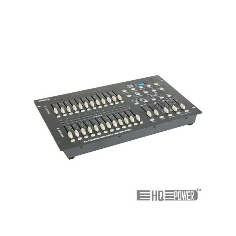 CONTROLADOR DE ILUMINAÇÃO DMX 24 CANAIS