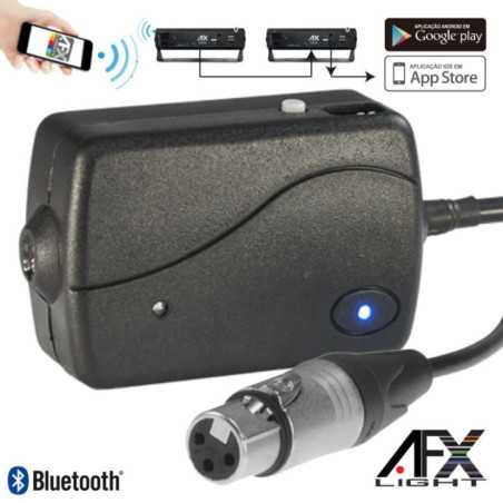 CONTROLADOR DMX POR BLUETOOTH C BATERIA AFXLIGHT