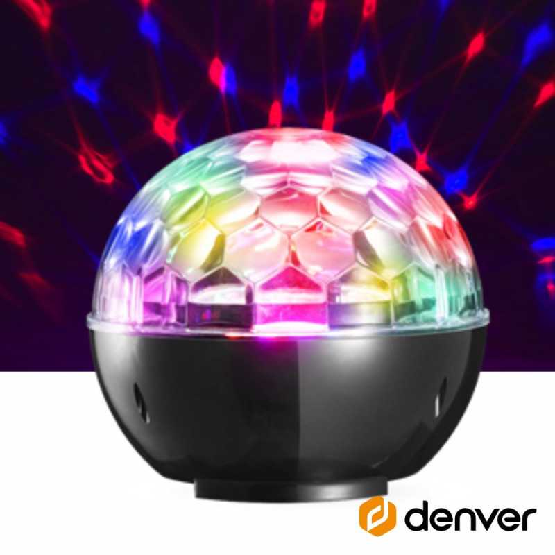 PROJETOR LUZ RGB CCOLUNA 2X3W USBBTBATERIA DENVER